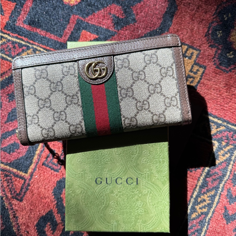 Gucci Ophidia Zip Around Wallet